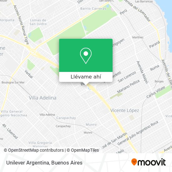 Mapa de Unilever Argentina