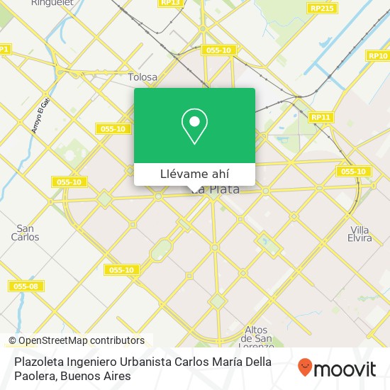 Mapa de Plazoleta Ingeniero Urbanista Carlos María Della Paolera
