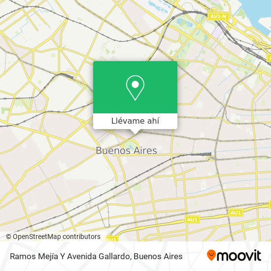 Mapa de Ramos Mejía Y Avenida Gallardo