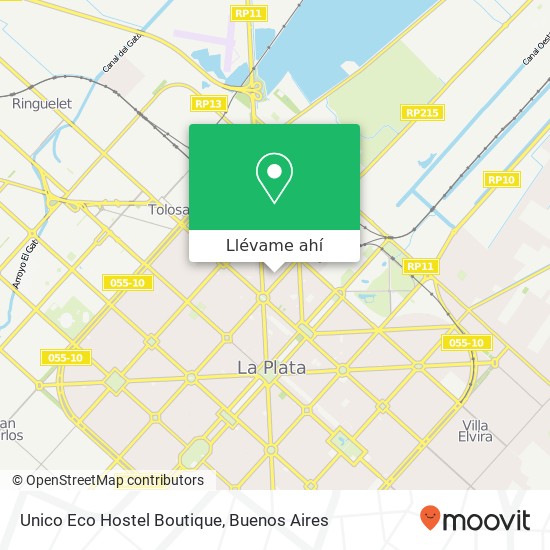 Mapa de Unico Eco Hostel Boutique
