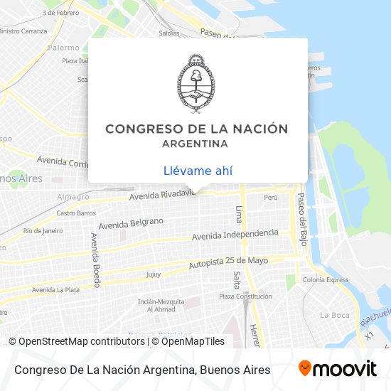 Mapa de Congreso De La Nación Argentina