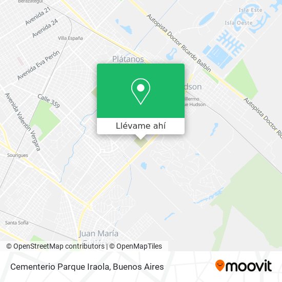 Mapa de Cementerio Parque Iraola