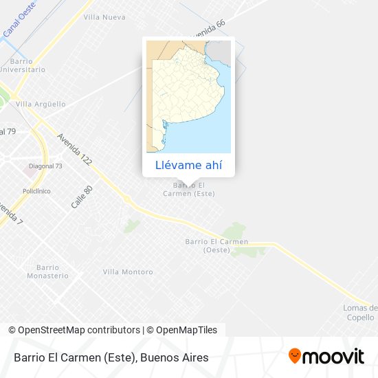 Mapa de Barrio El Carmen (Este)