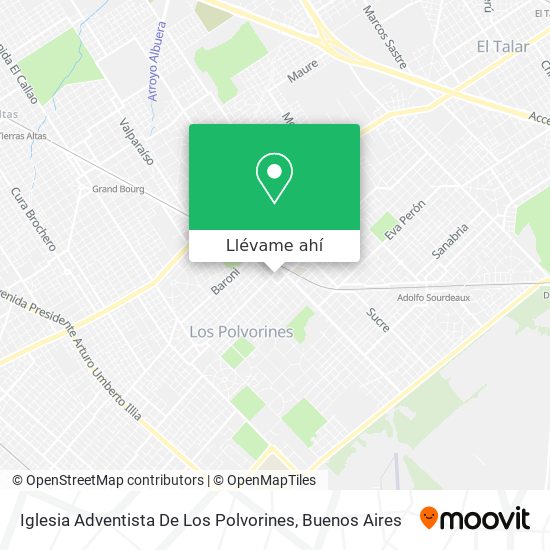 Mapa de Iglesia Adventista De Los Polvorines