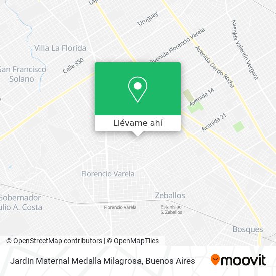 Mapa de Jardín Maternal Medalla Milagrosa