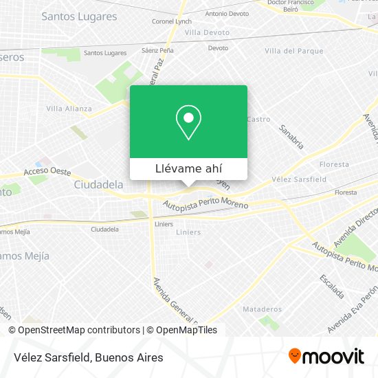 Mapa de Vélez Sarsfield