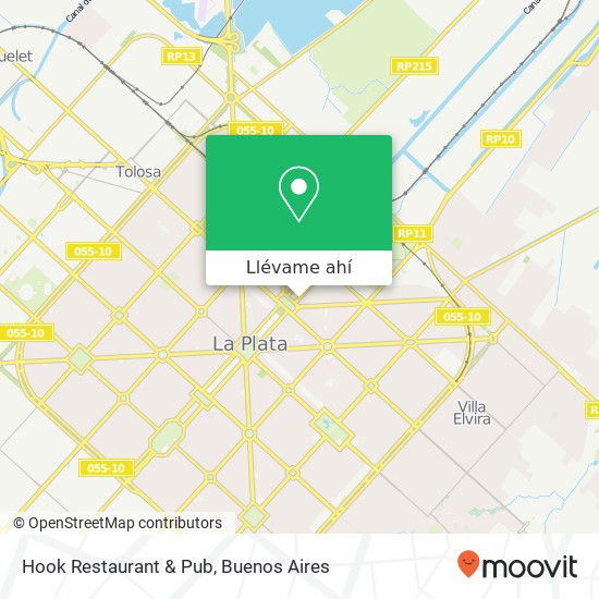 Mapa de Hook Restaurant & Pub