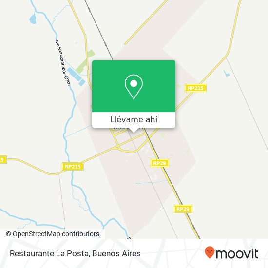 Mapa de Restaurante La Posta