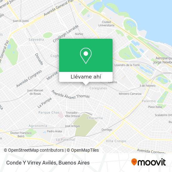 Mapa de Conde Y Virrey Avilés