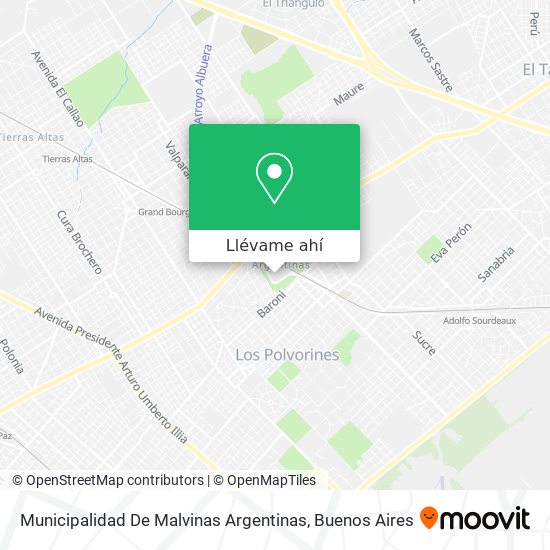 Mapa de Municipalidad De Malvinas Argentinas