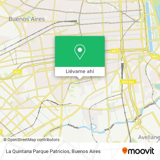 Mapa de La Quintana Parque Patricios