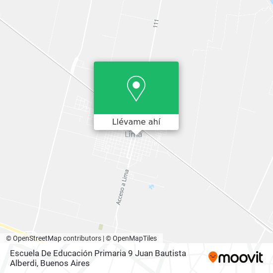 Mapa de Escuela De Educación Primaria 9 Juan Bautista Alberdi