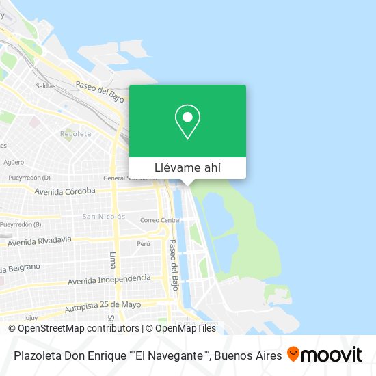 Mapa de Plazoleta Don Enrique ""El Navegante""