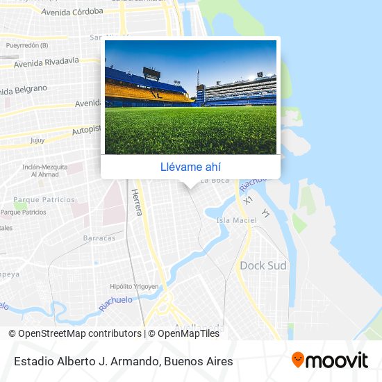 Mapa de Estadio Alberto J. Armando