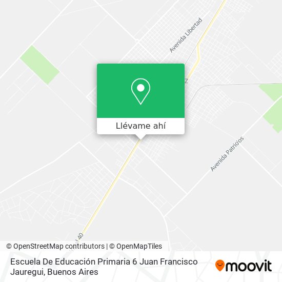 Mapa de Escuela De Educación Primaria 6 Juan Francisco Jauregui