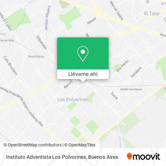 Mapa de Instituto Adventista Los Polvorines