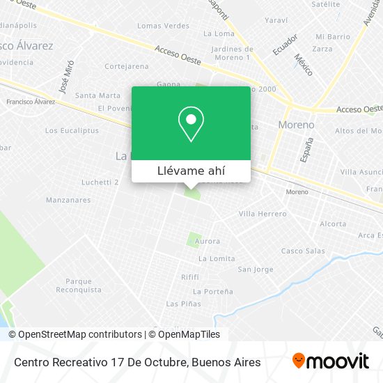 Mapa de Centro Recreativo 17 De Octubre