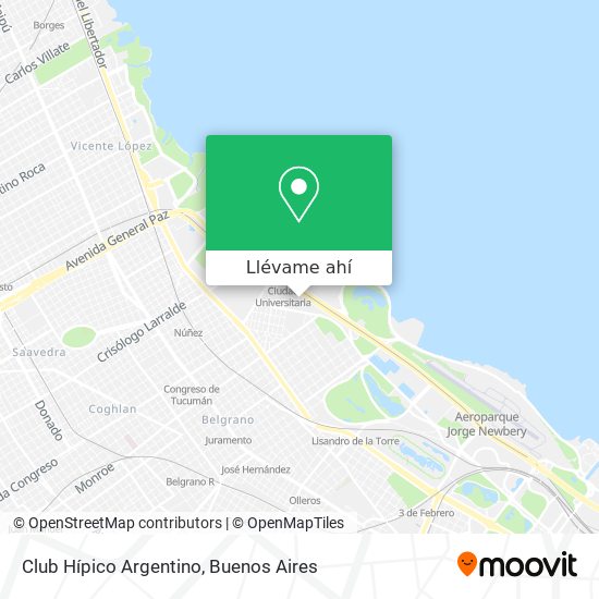 Mapa de Club Hípico Argentino