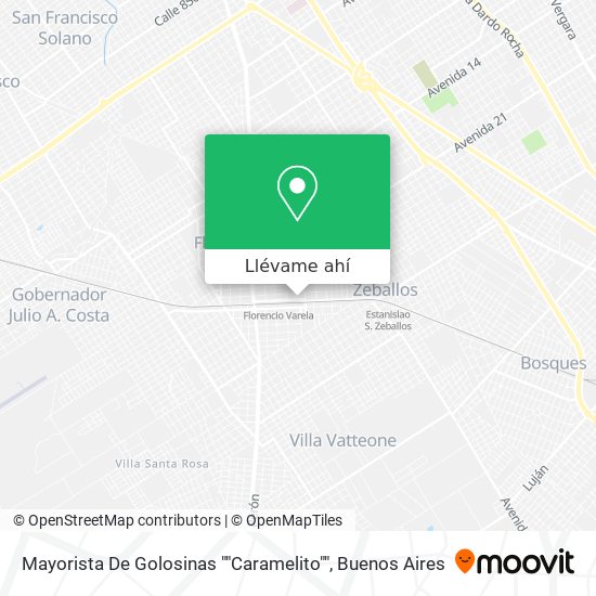 Mapa de Mayorista De Golosinas ""Caramelito""