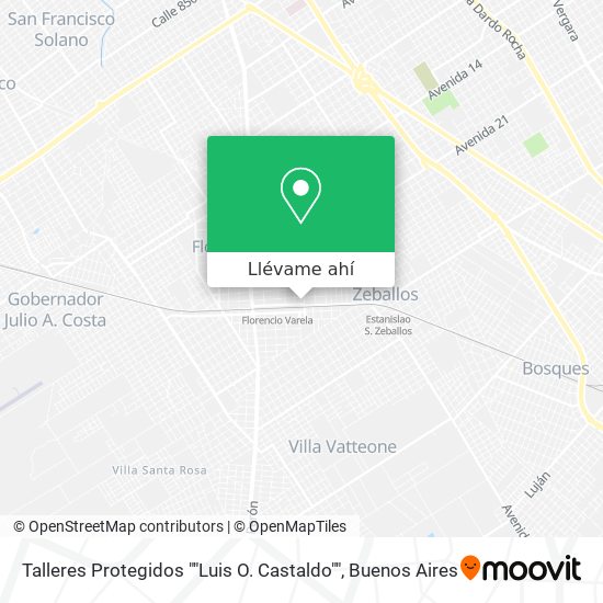 Mapa de Talleres Protegidos ""Luis O. Castaldo""