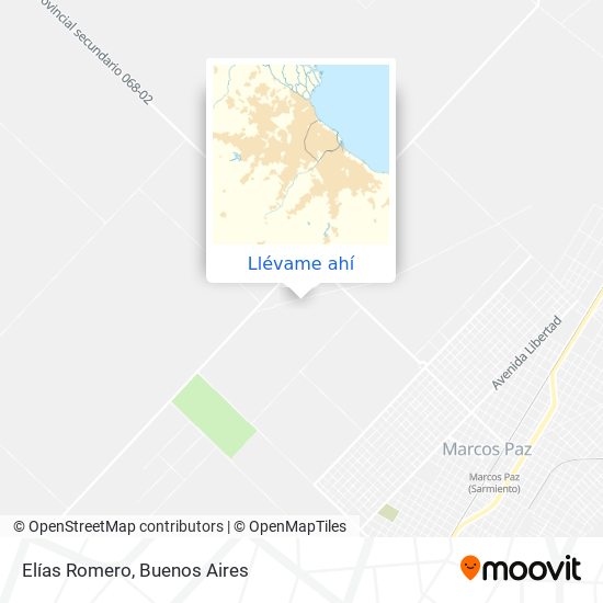 Mapa de Elías Romero