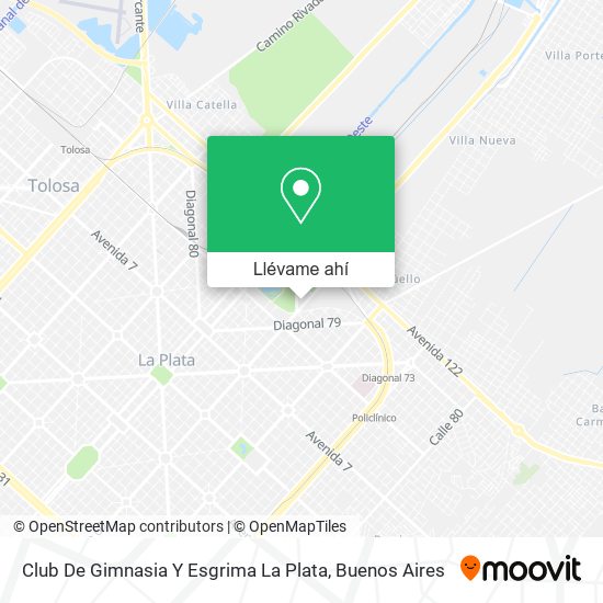 Mapa de Club De Gimnasia Y Esgrima La Plata