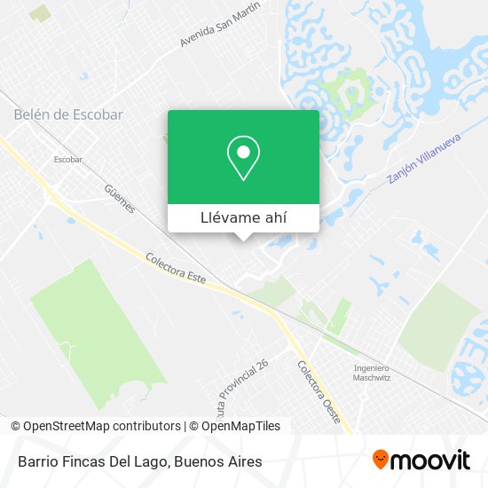 Mapa de Barrio Fincas Del Lago