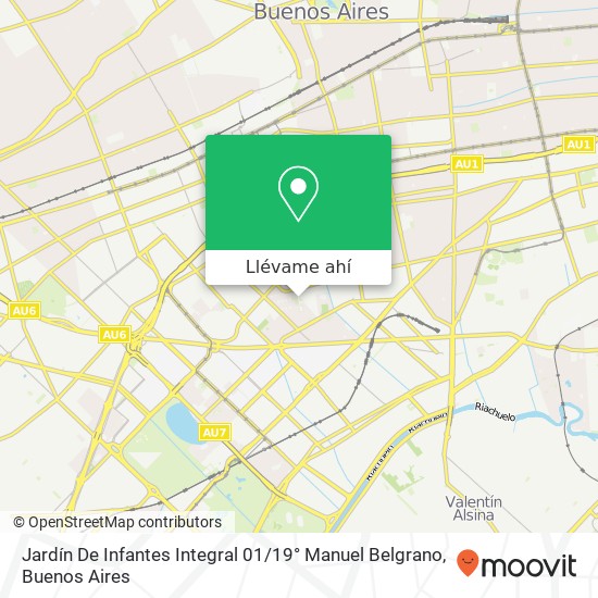 Mapa de Jardín De Infantes Integral 01 / 19° Manuel Belgrano