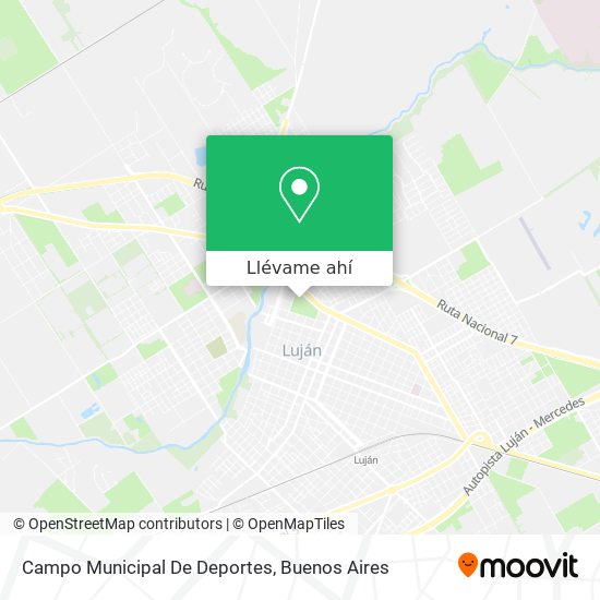 Mapa de Campo Municipal De Deportes