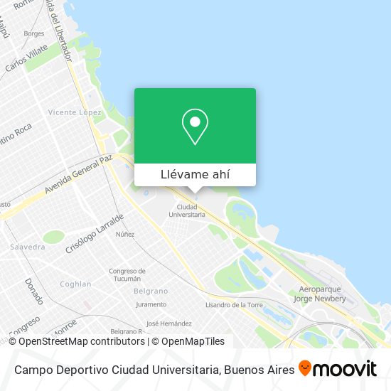 Mapa de Campo Deportivo Ciudad Universitaria