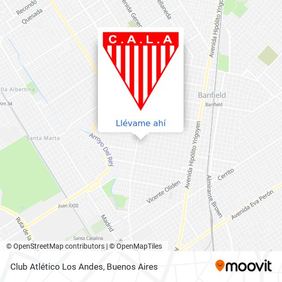 Mapa de Club Atlético Los Andes