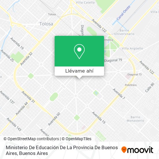 Mapa de Ministerio De Educación De La Provincia De Buenos Aires