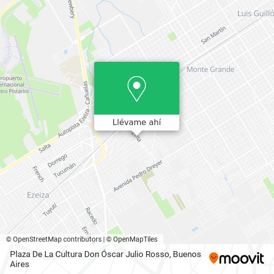 Mapa de Plaza De La Cultura Don Óscar Julio Rosso