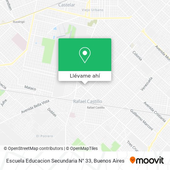 Mapa de Escuela Educacion Secundaria N° 33