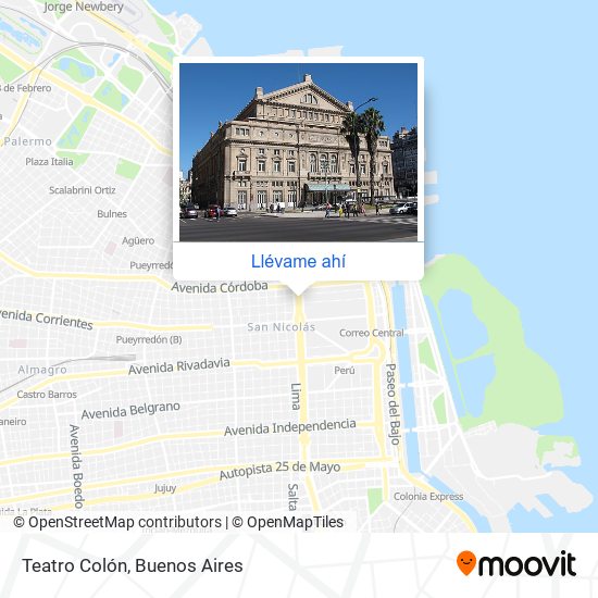 Mapa de Teatro Colón