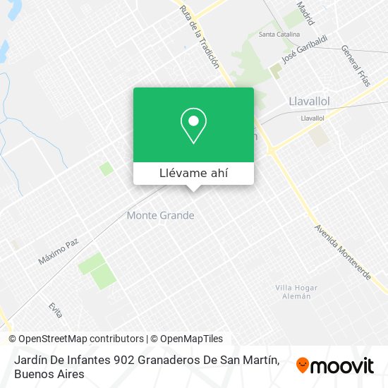Mapa de Jardín De Infantes 902 Granaderos De San Martín