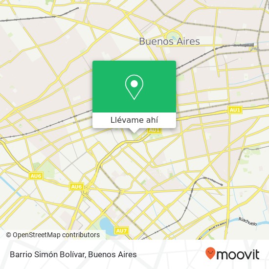 Mapa de Barrio Simón Bolívar