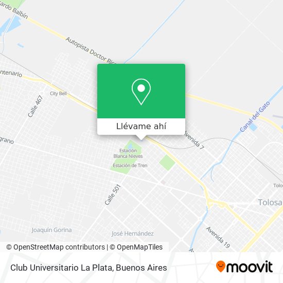 Mapa de Club Universitario La Plata