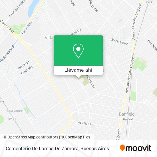 Mapa de Cementerio De Lomas De Zamora