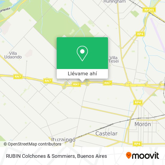 Mapa de RUBIN   Colchones & Sommiers