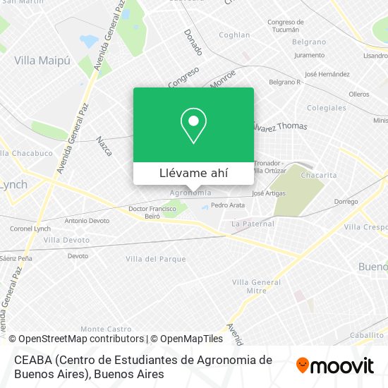 Mapa de CEABA (Centro de Estudiantes de Agronomia de Buenos Aires)
