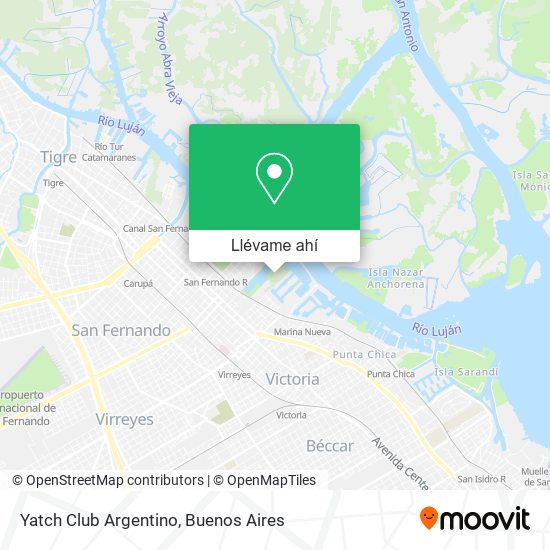 Mapa de Yatch Club Argentino