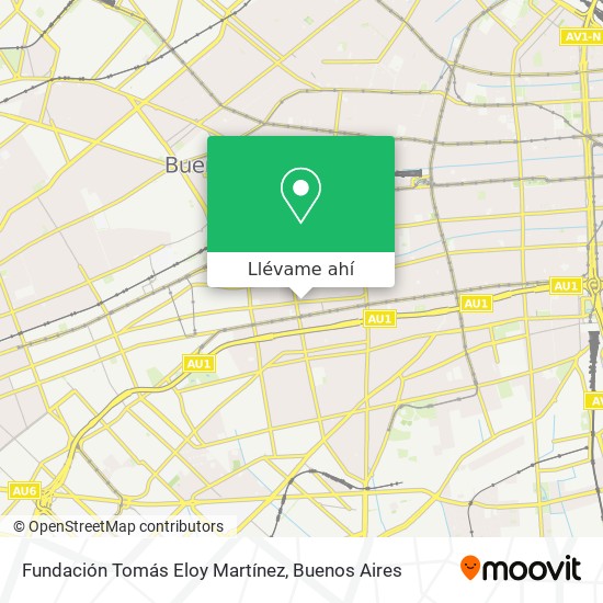 Mapa de Fundación Tomás Eloy Martínez