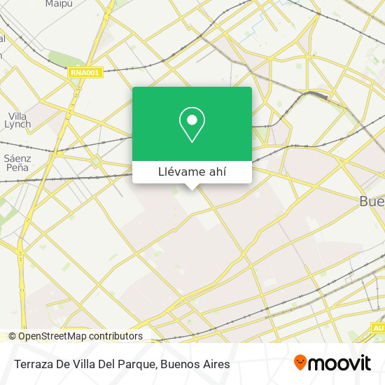 Mapa de Terraza De Villa Del Parque