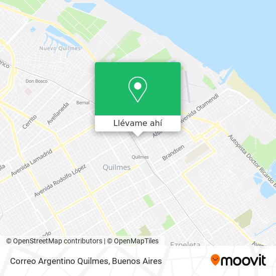 Mapa de Correo Argentino Quilmes