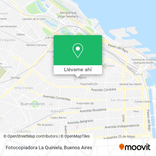 Mapa de Fotocopiadora La Quiniela