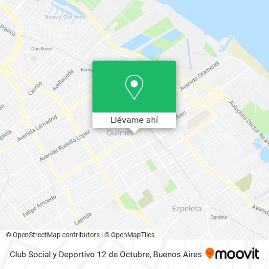 Mapa de Club Social y Deportivo 12 de Octubre