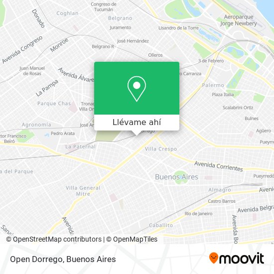 Mapa de Open Dorrego