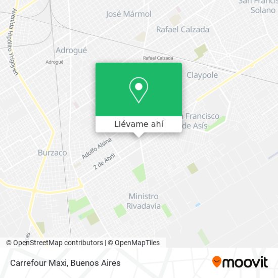 Mapa de Carrefour Maxi