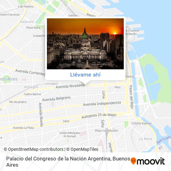Mapa de Palacio del Congreso de la Nación Argentina